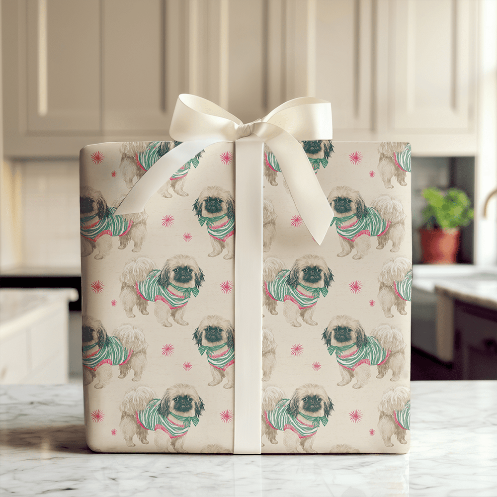 Best Dressed Pekingese - Wrapping Paper - Aspen & Arlo