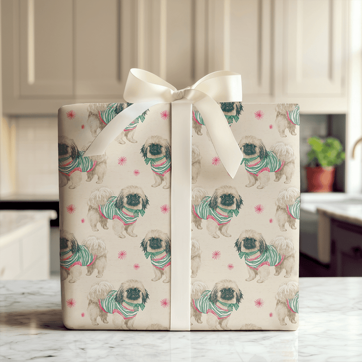 Best Dressed Pekingese - Wrapping Paper - Aspen & Arlo