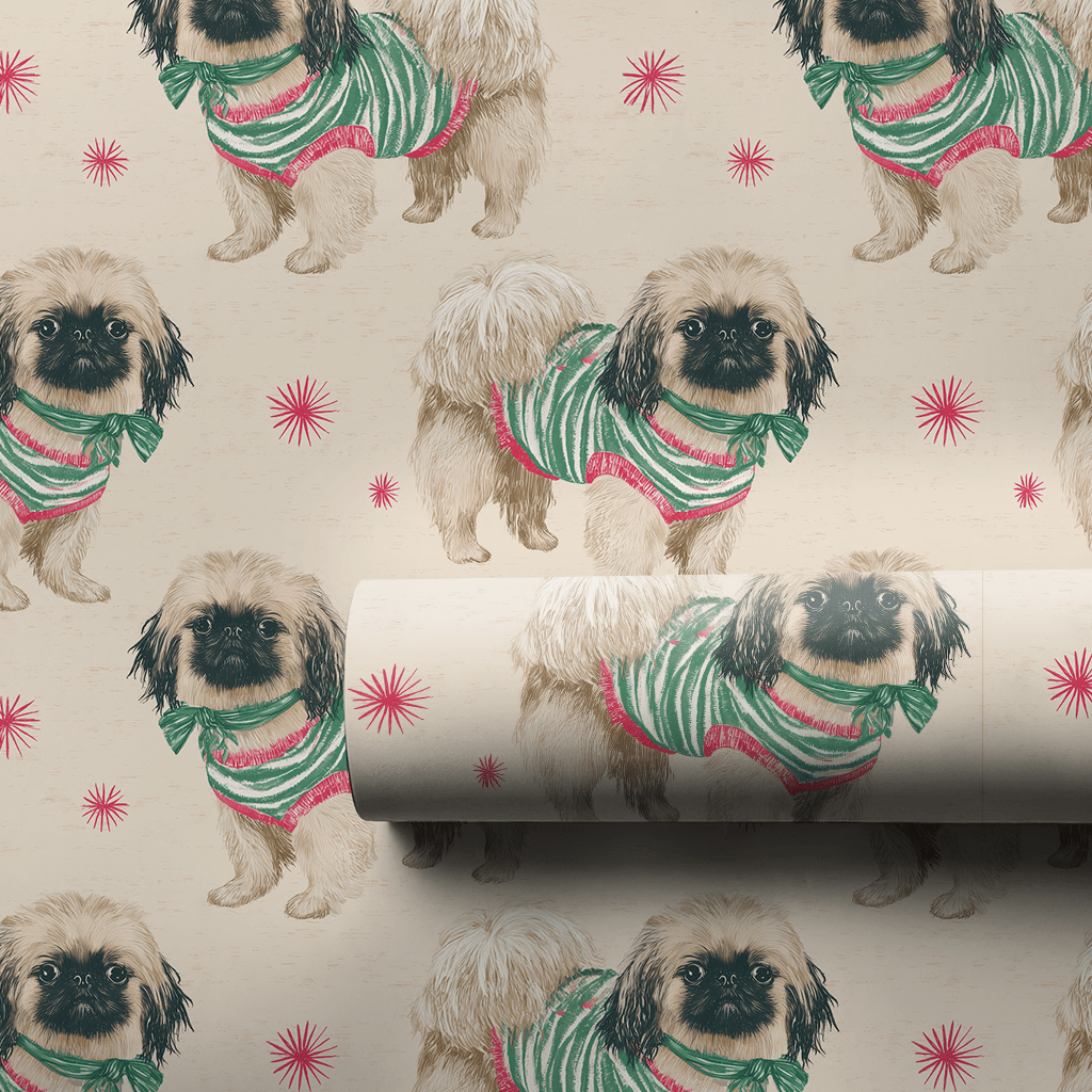 Best Dressed Pekingese - Wrapping Paper - Aspen & Arlo