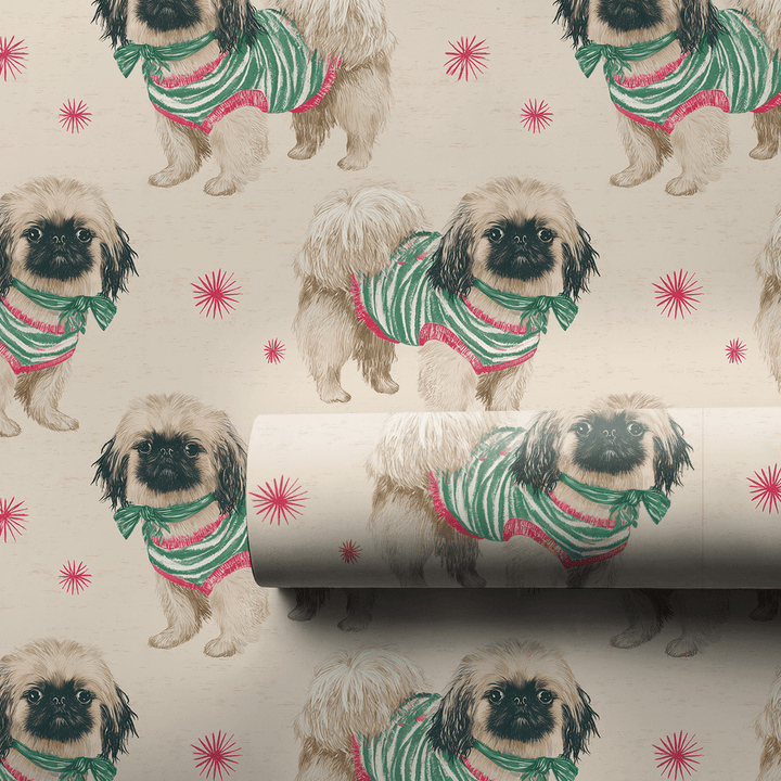 Best Dressed Pekingese - Wrapping Paper - Aspen & Arlo