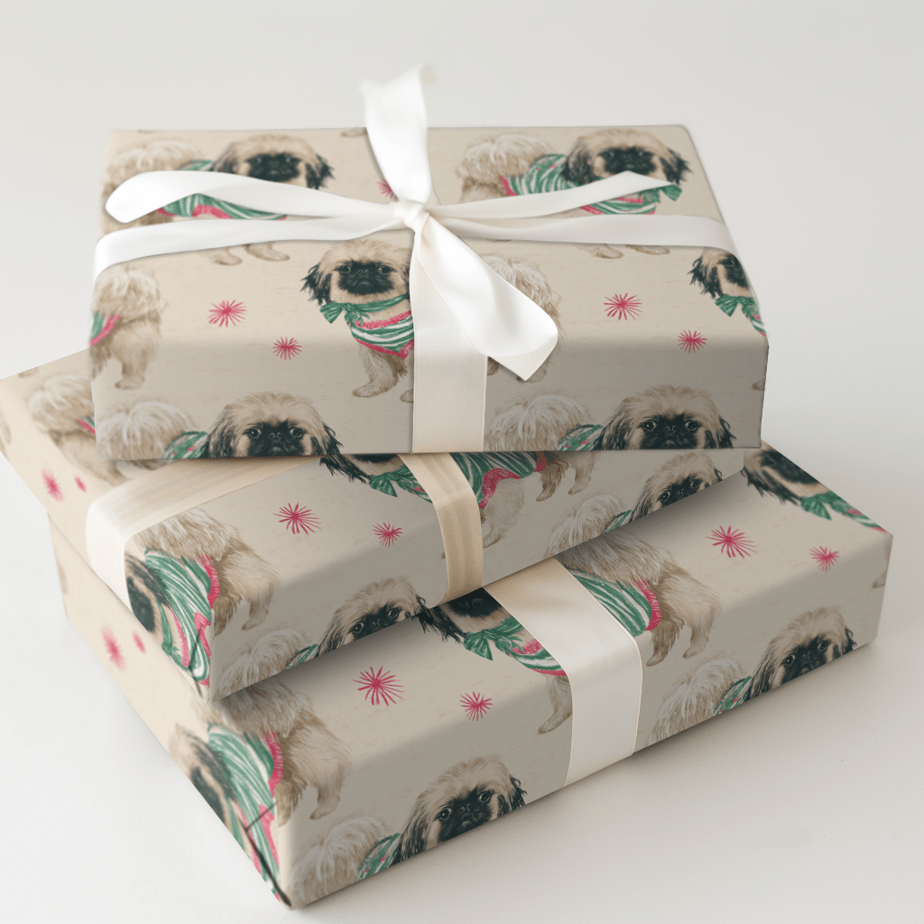 Best Dressed Pekingese - Wrapping Paper - Aspen & Arlo