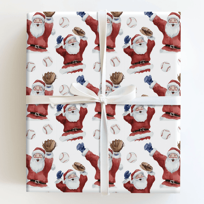 North Pole Ninth Inning - Wrapping Paper - Aspen & Arlo