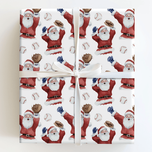 North Pole Ninth Inning - Wrapping Paper - Aspen & Arlo
