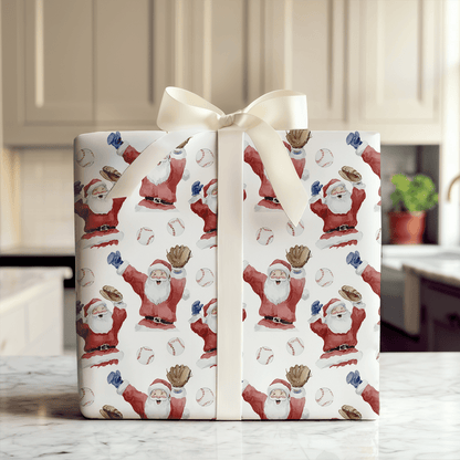North Pole Ninth Inning - Wrapping Paper - Aspen & Arlo