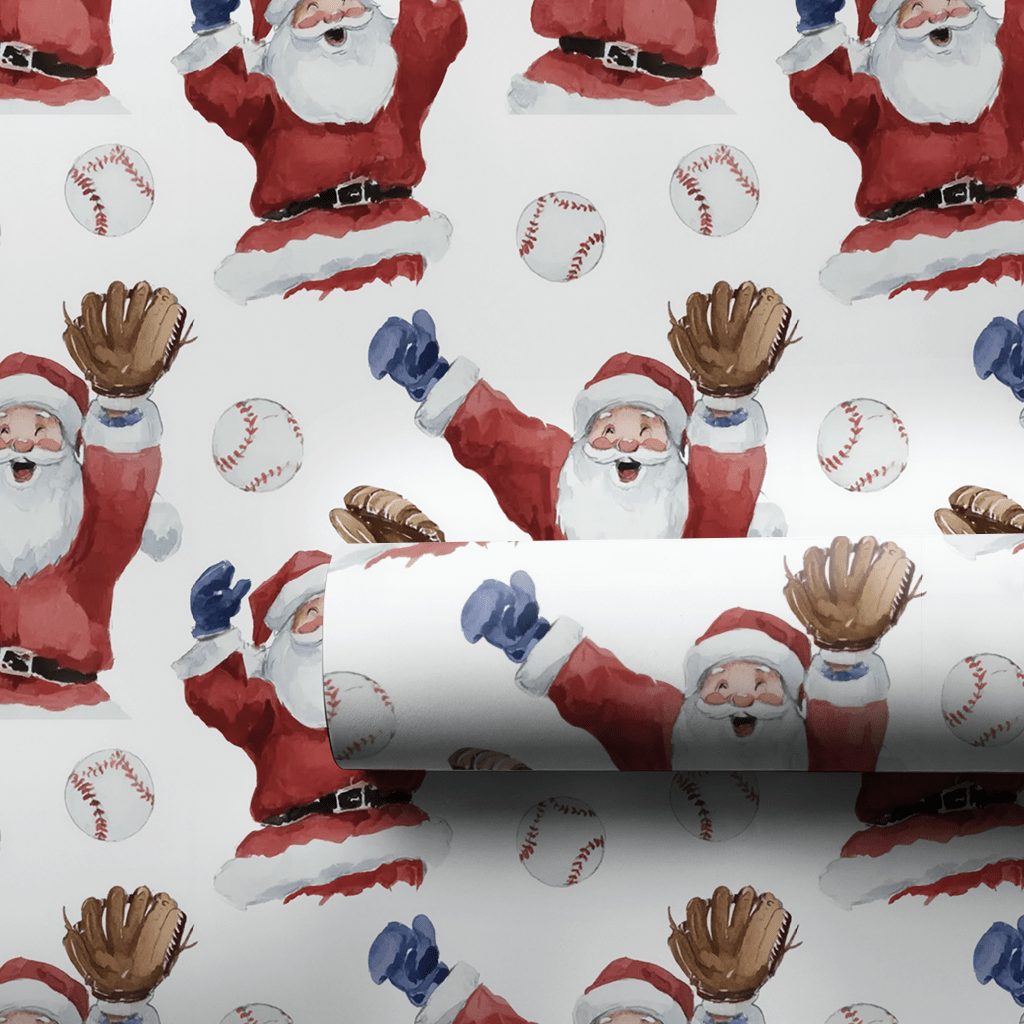 North Pole Ninth Inning - Wrapping Paper - Aspen & Arlo