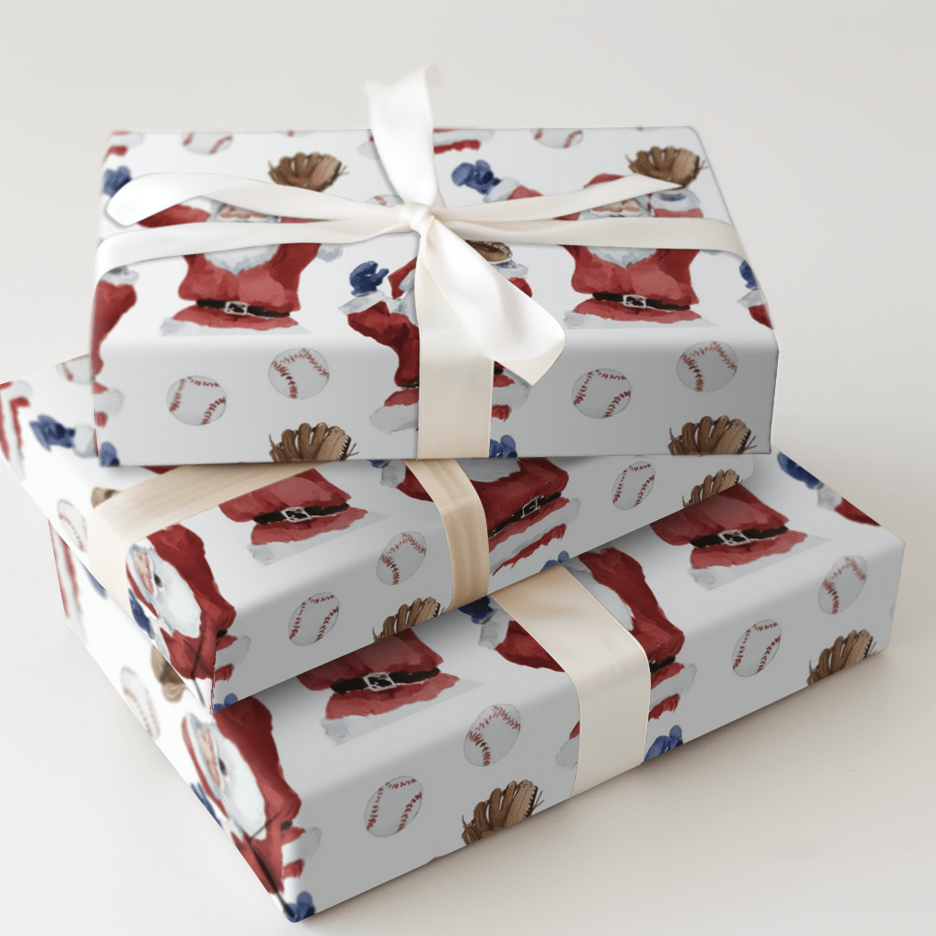 North Pole Ninth Inning - Wrapping Paper - Aspen & Arlo