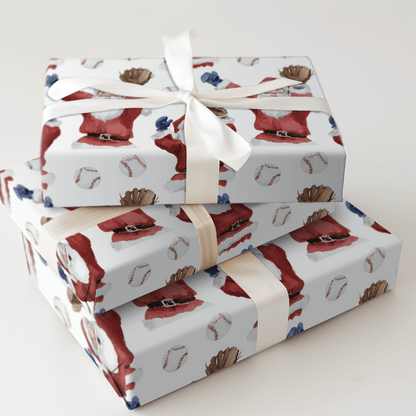North Pole Ninth Inning - Wrapping Paper - Aspen & Arlo