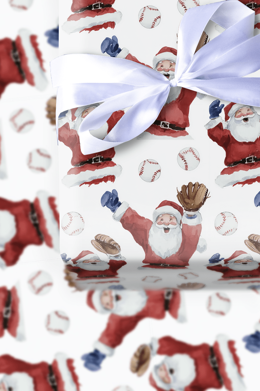 North Pole Ninth Inning - Wrapping Paper - Aspen & Arlo