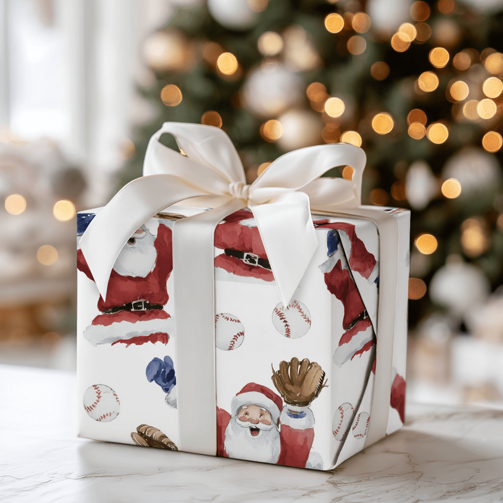 North Pole Ninth Inning - Wrapping Paper - Aspen & Arlo
