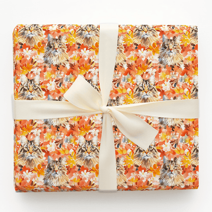 Secret Garden Cat - Wrapping Paper - Aspen & Arlo