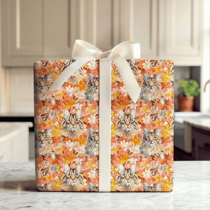 Secret Garden Cat - Wrapping Paper - Aspen & Arlo