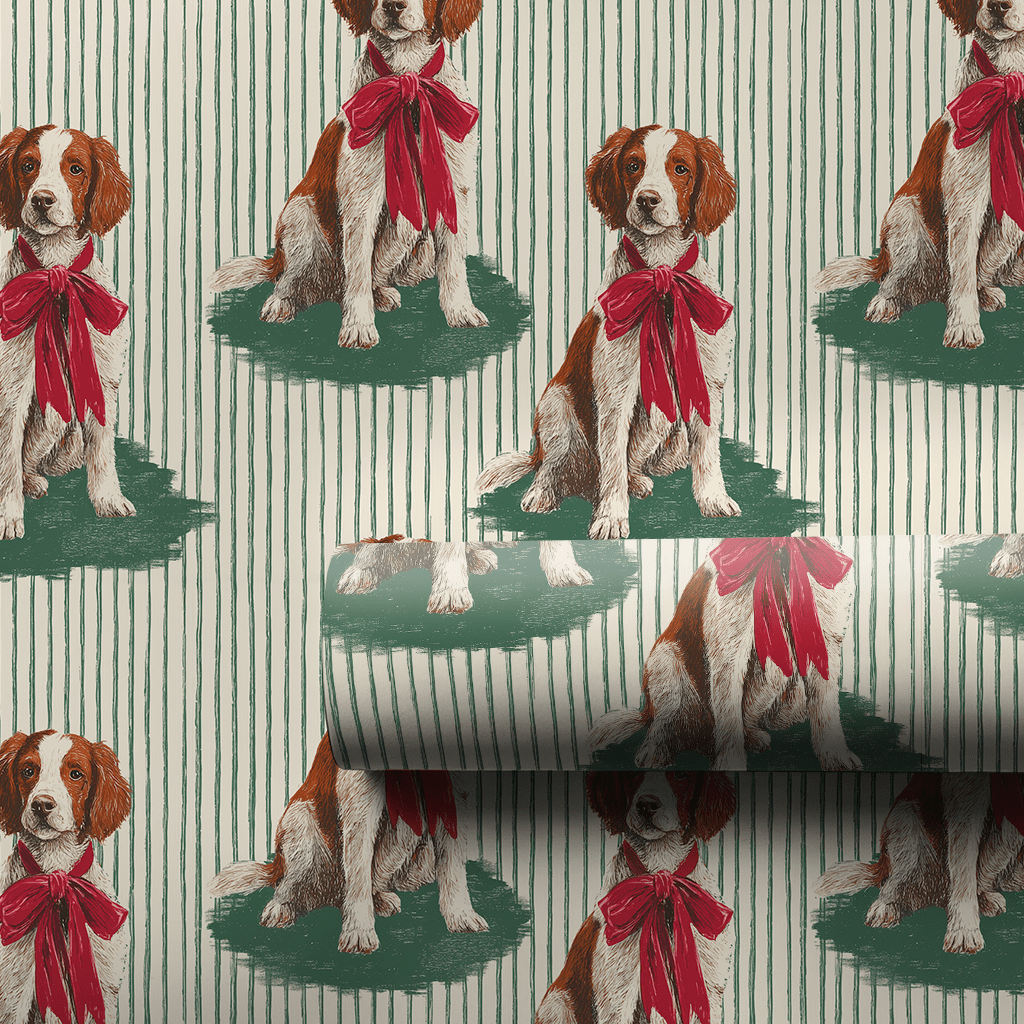 Brittany Holiday Stripes - Wrapping Paper - Aspen & Arlo