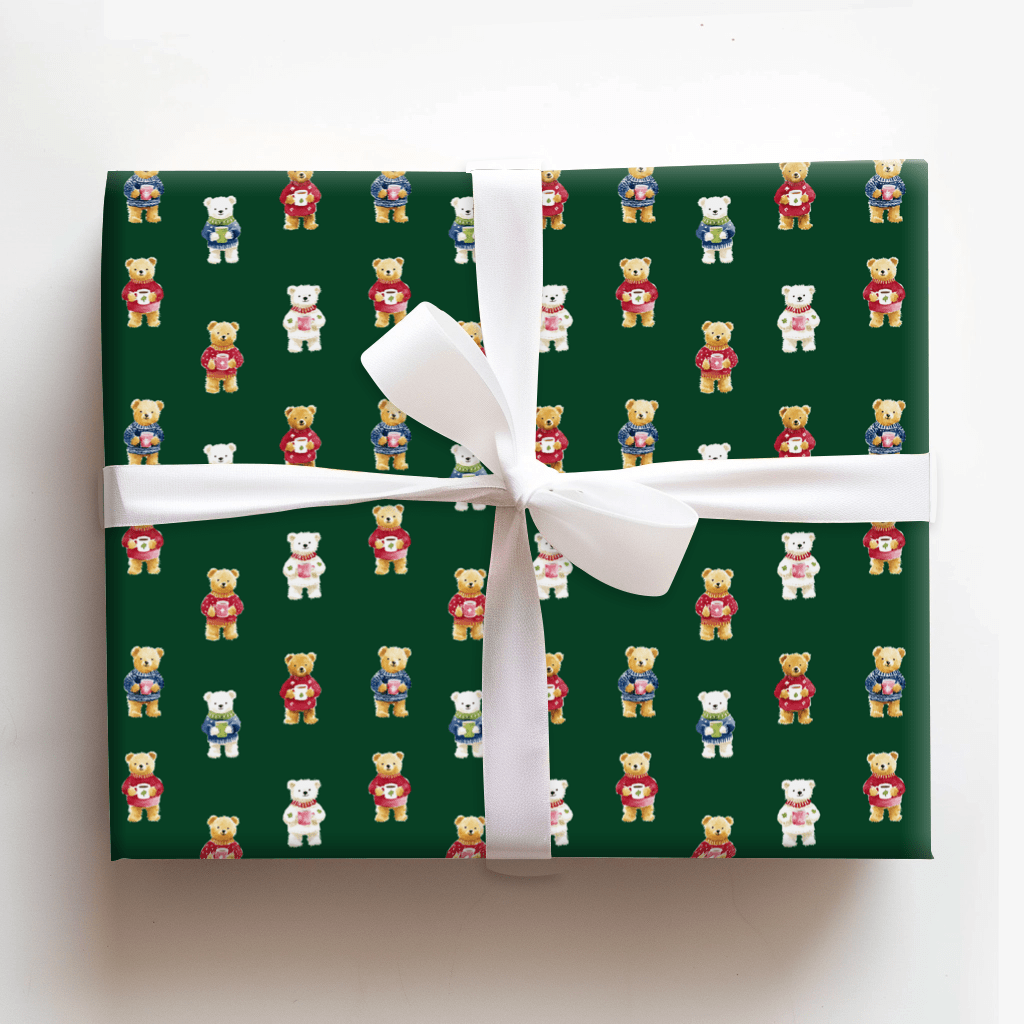 Milton Bear - Wrapping Paper - Aspen & Arlo