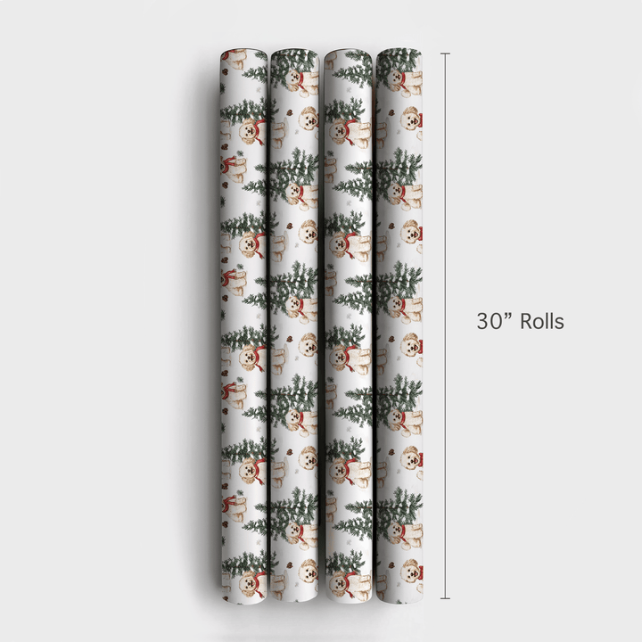 Snow Day for Maltipoos - Wrapping Paper - Aspen & Arlo