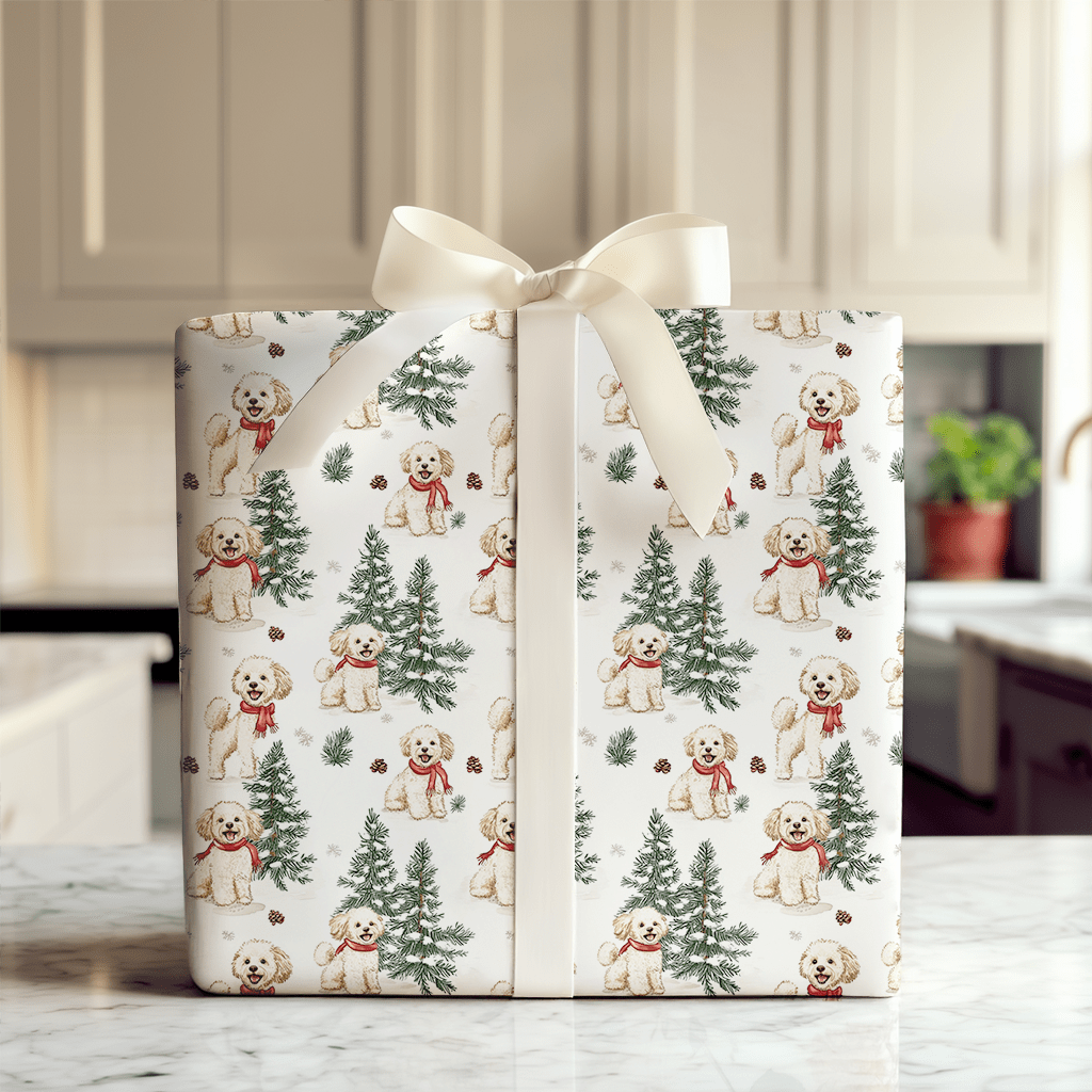 Snow Day for Maltipoos - Wrapping Paper - Aspen & Arlo