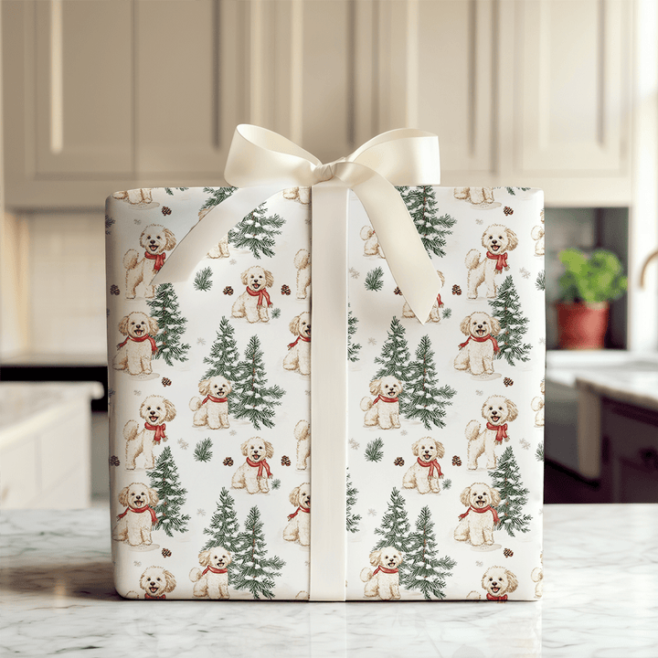 Snow Day for Maltipoos - Wrapping Paper - Aspen & Arlo
