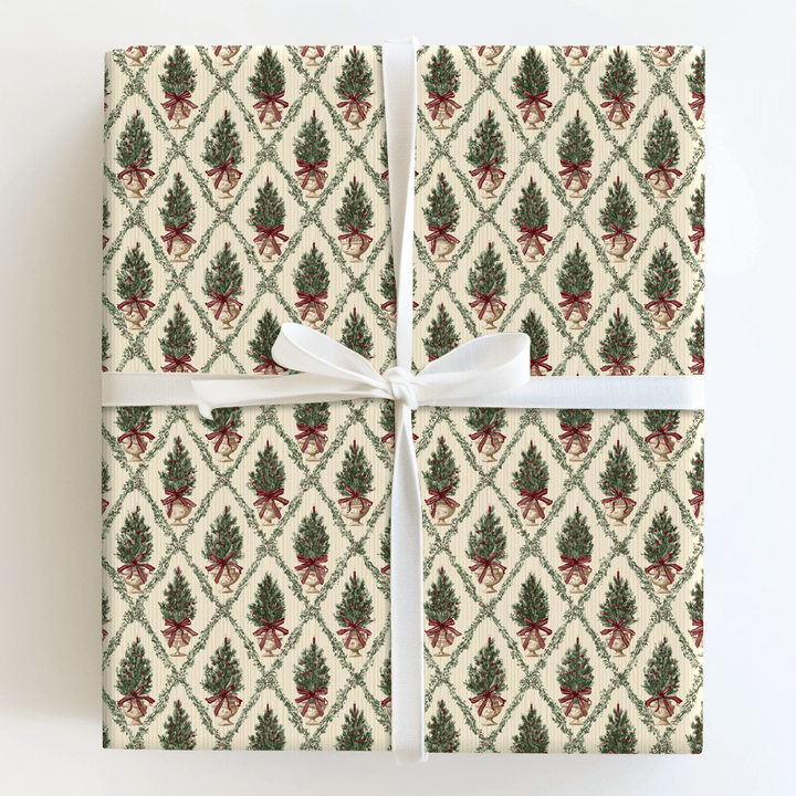 Heritage Pine Urns - Wrapping Paper - Aspen & Arlo