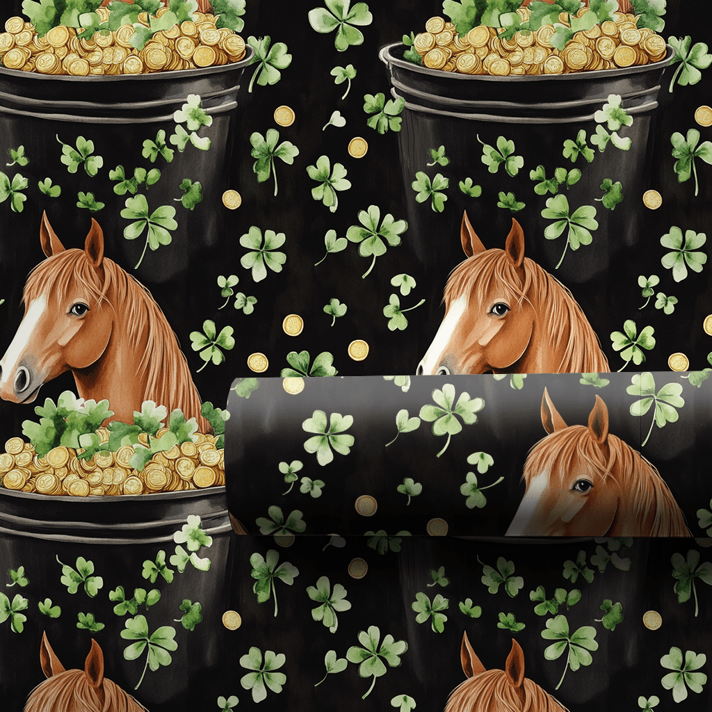 Golden with the Haflinger - Wrapping Paper - Aspen & Arlo