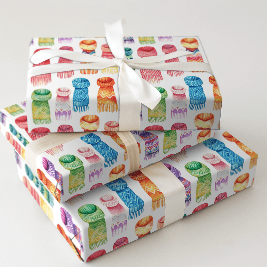 Don't Forget Your Scarf - Wrapping Paper - Aspen & Arlo