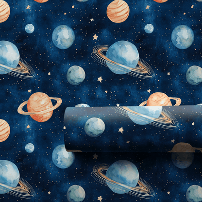 Galactic Spin - Wrapping Paper - Aspen & Arlo