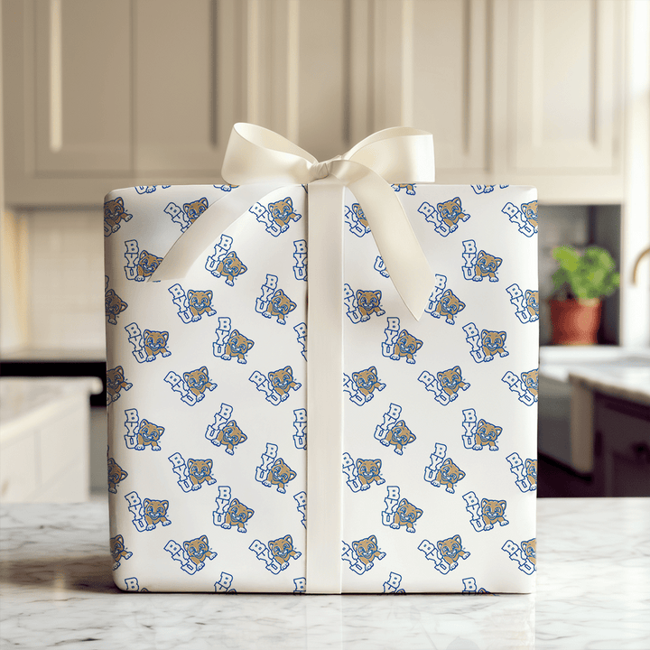 BYU Tiny Cougar - Wrapping Paper - Aspen & Arlo