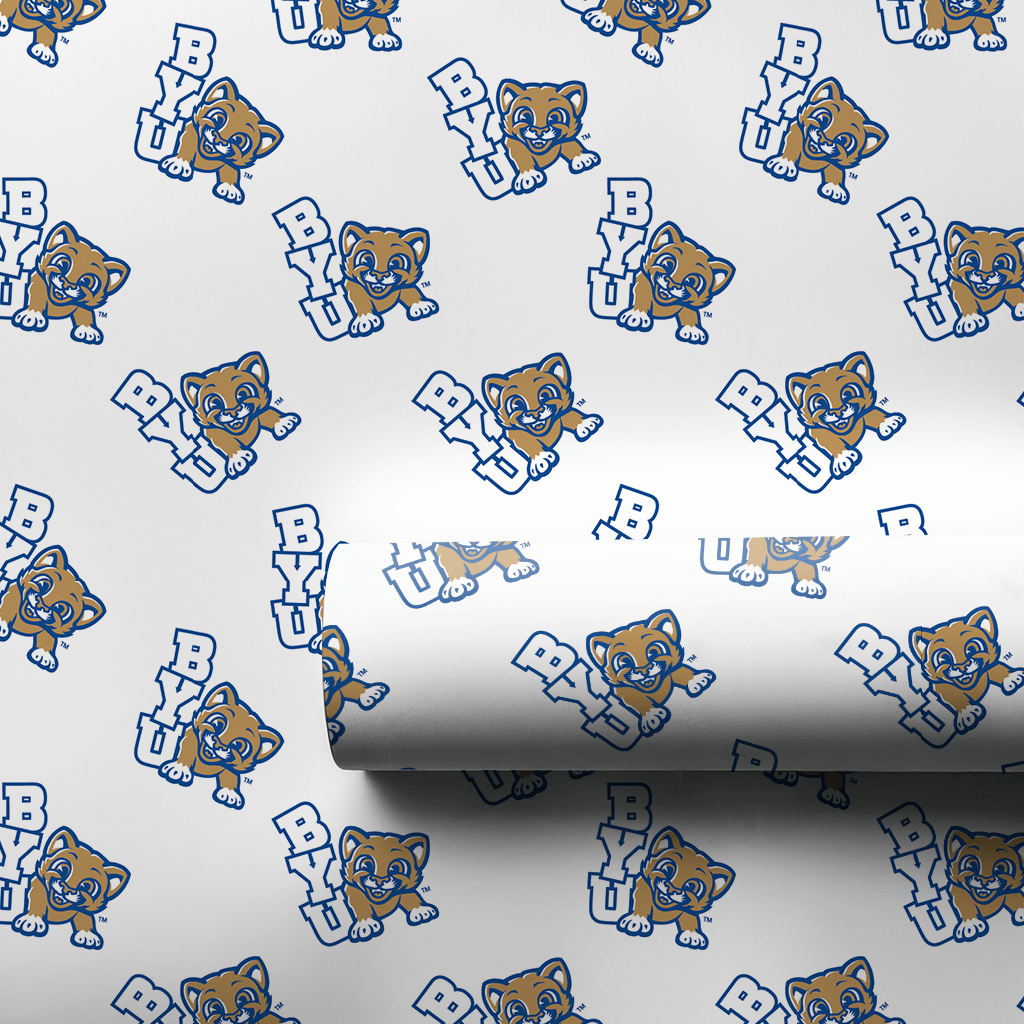 BYU Tiny Cougar - Wrapping Paper - Aspen & Arlo