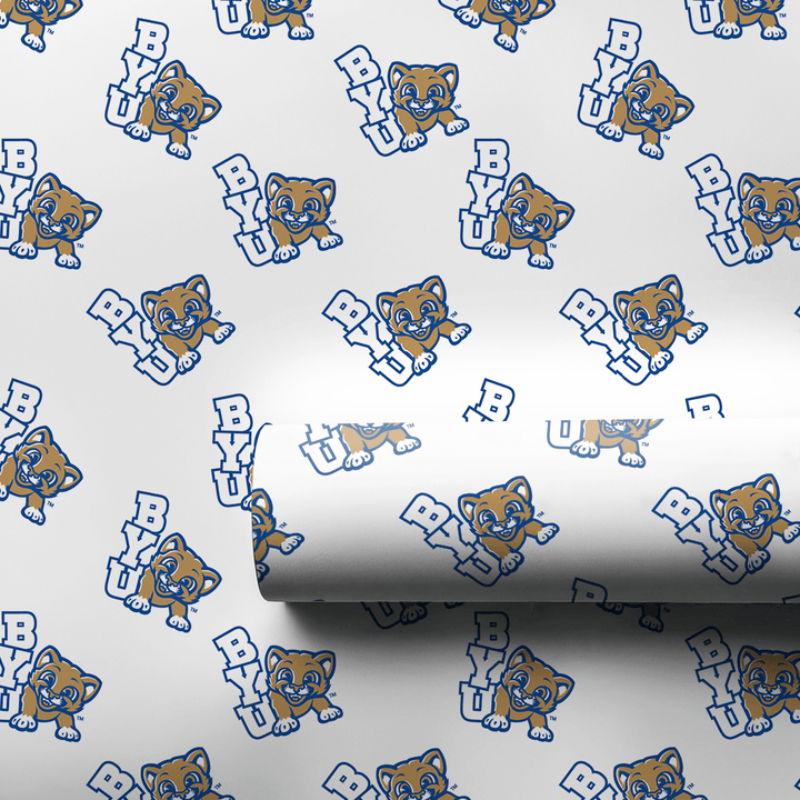 BYU Tiny Cougar - Wrapping Paper - Aspen & Arlo