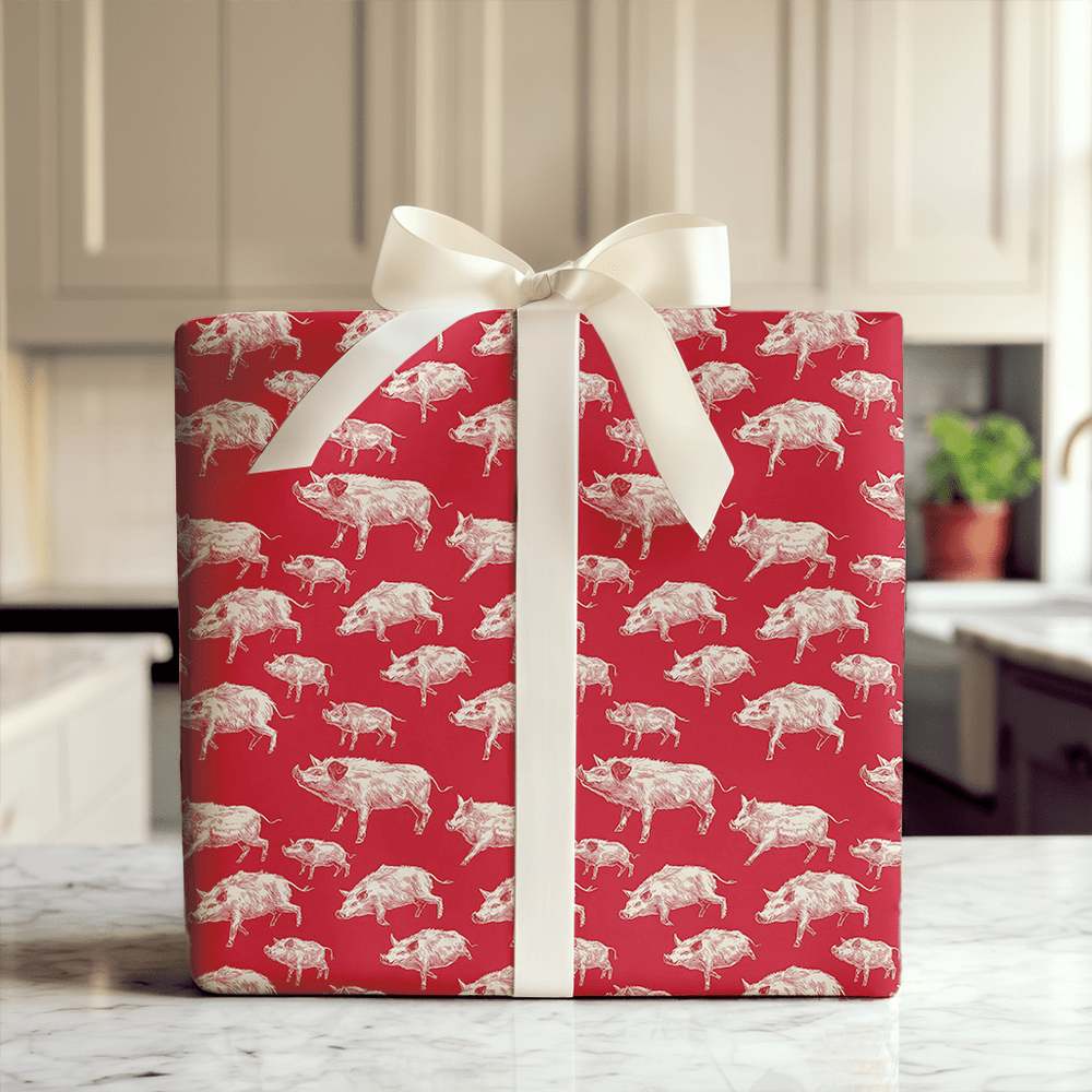 Red Victory Vibes - Wrapping Paper - Aspen & Arlo