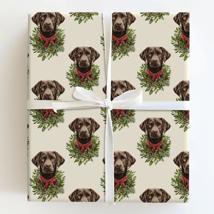 Ring Around the Chocolate Lab - Wrapping Paper - Aspen & Arlo