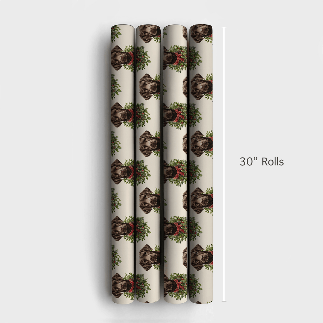 Ring Around the Chocolate Lab - Wrapping Paper - Aspen & Arlo