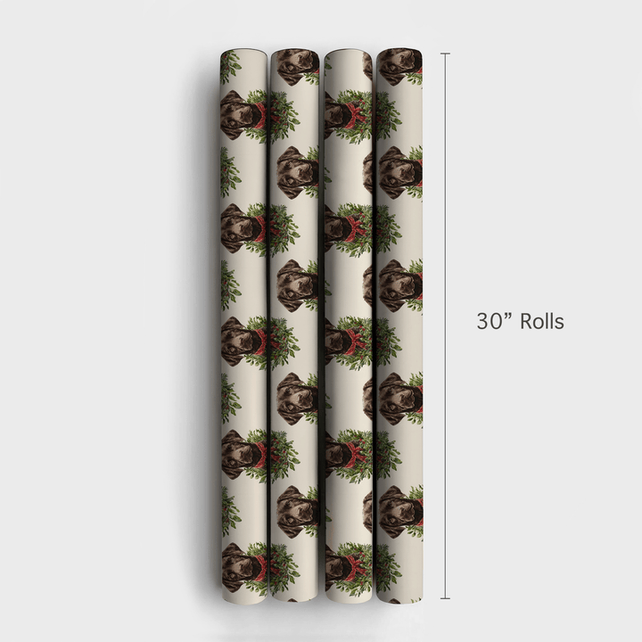 Ring Around the Chocolate Lab - Wrapping Paper - Aspen & Arlo