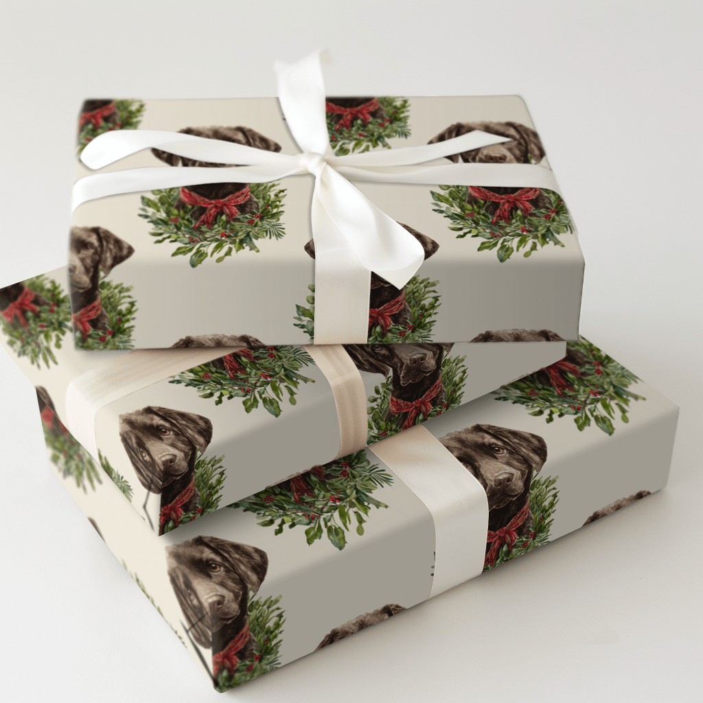 Ring Around the Chocolate Lab - Wrapping Paper - Aspen & Arlo
