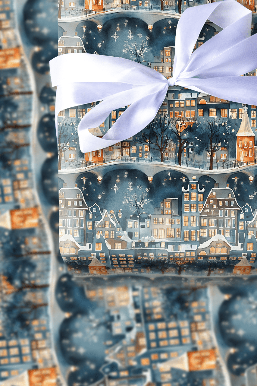 Canal Blue - Wrapping Paper - Aspen & Arlo