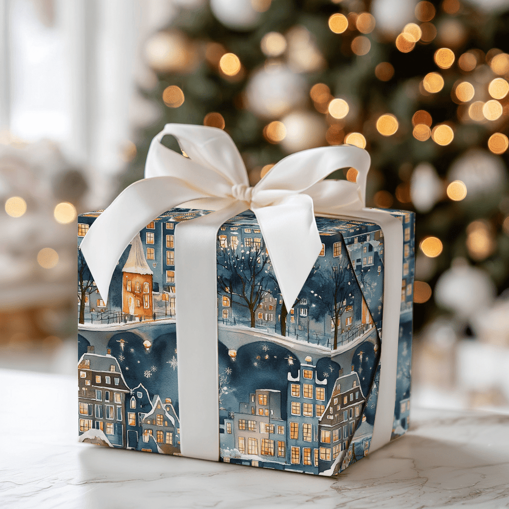 Canal Blue - Wrapping Paper - Aspen & Arlo