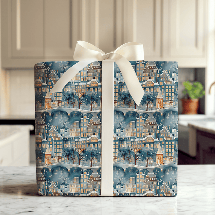 Canal Blue - Wrapping Paper - Aspen & Arlo