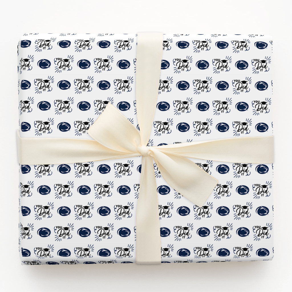 You Did it Penn State - Wrapping Paper - Aspen & Arlo