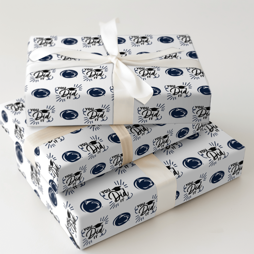 You Did it Penn State - Wrapping Paper - Aspen & Arlo