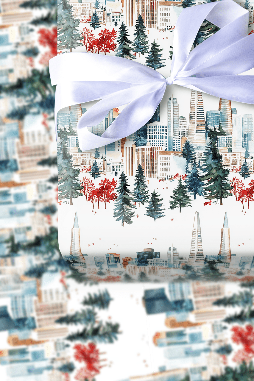 Christmas in the Bay Area - Wrapping Paper - Aspen & Arlo