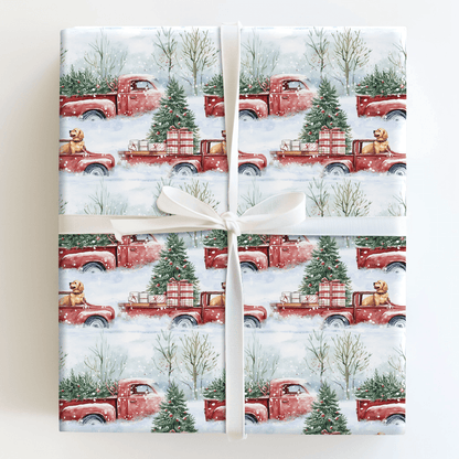 Tree Farm and Golden - Wrapping Paper - Aspen & Arlo