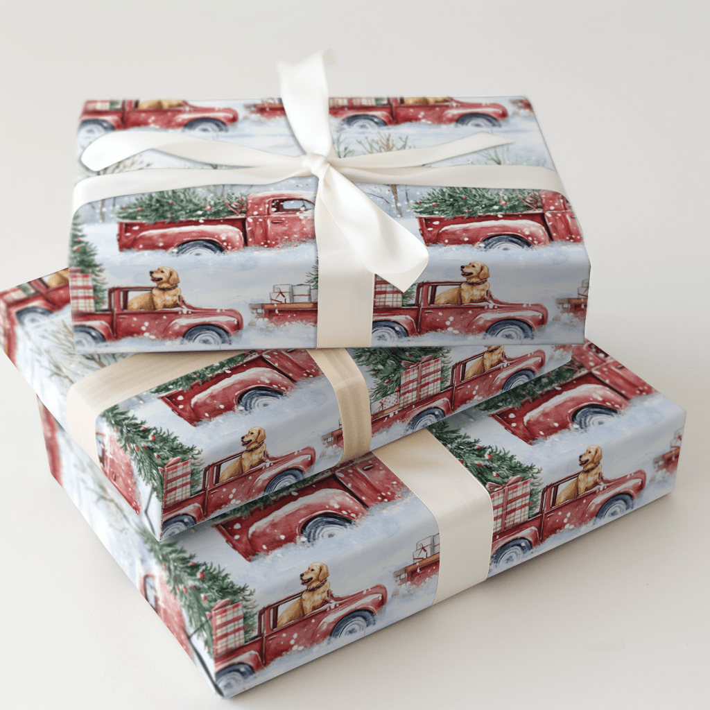 Tree Farm and Golden - Wrapping Paper - Aspen & Arlo