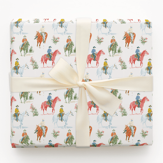 Christmas Cowboys - Wrapping Paper - Aspen & Arlo