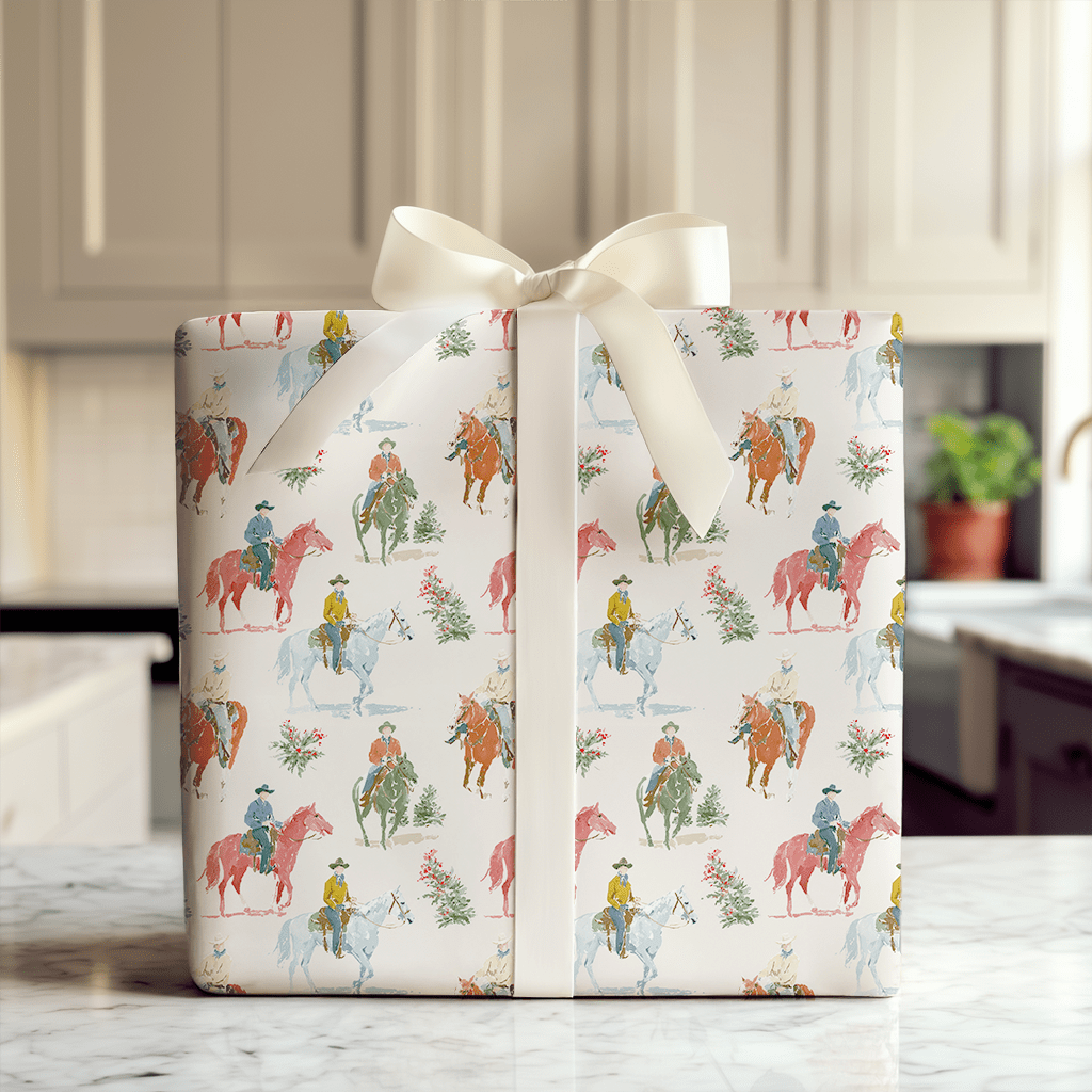 Christmas Cowboys - Wrapping Paper - Aspen & Arlo