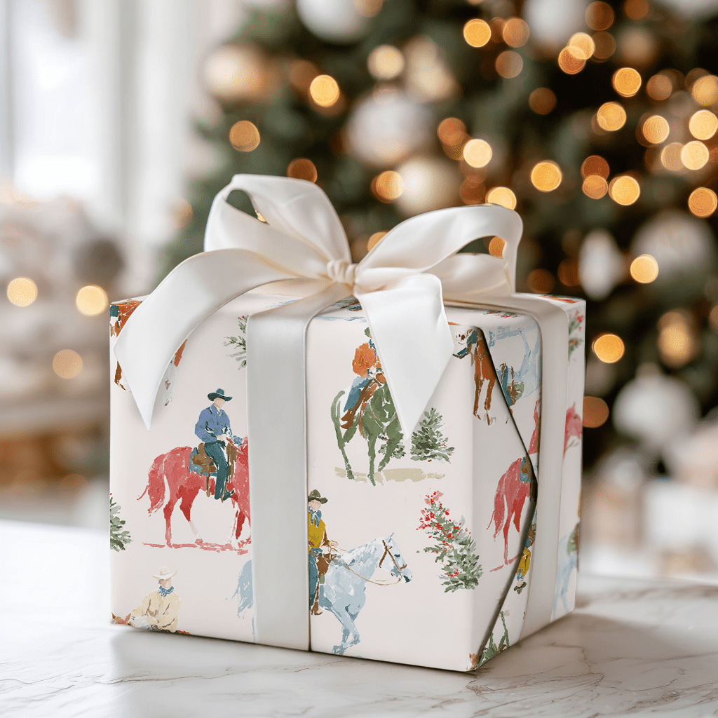 Christmas Cowboys - Wrapping Paper - Aspen & Arlo