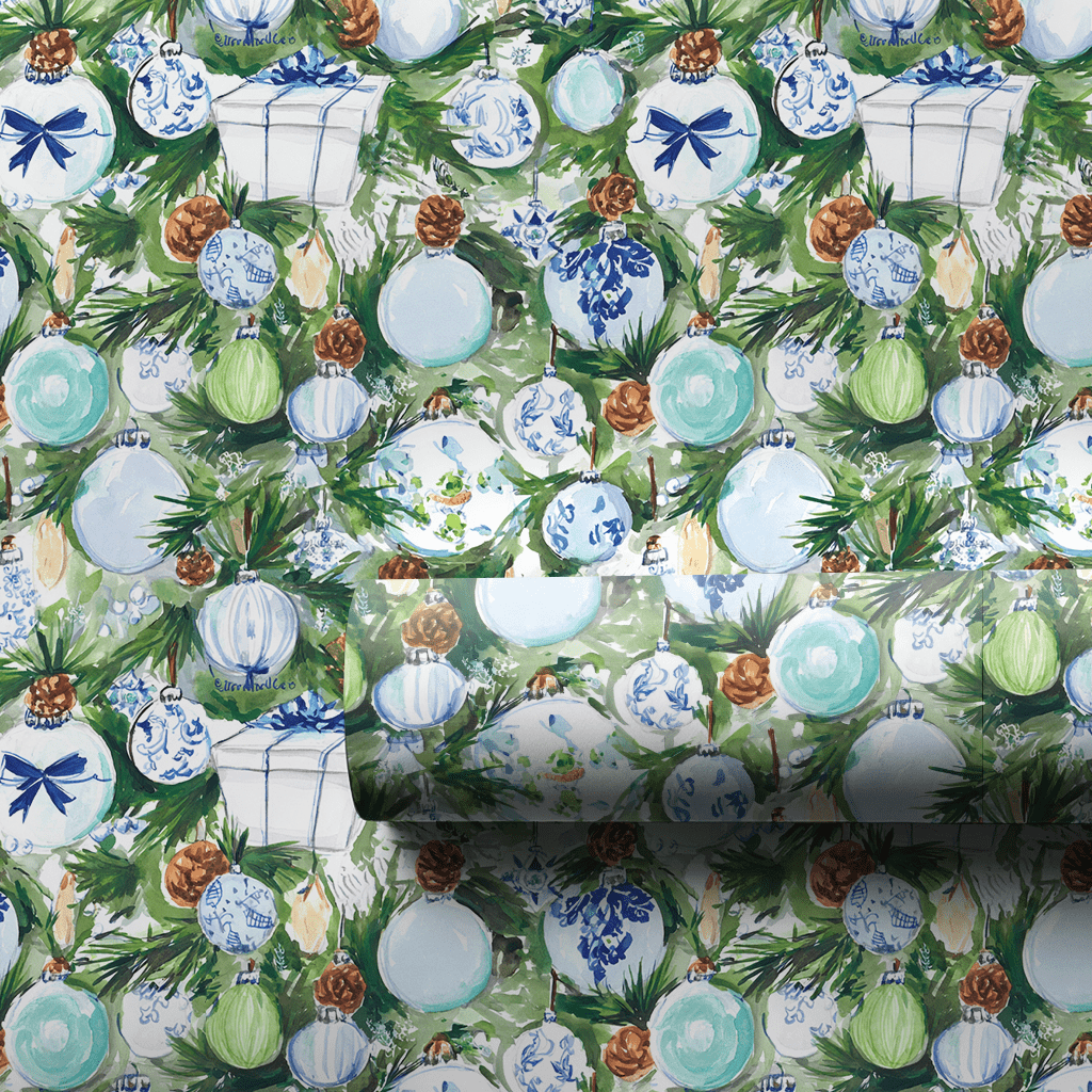 Chinoiserie Ornaments - Wrapping Paper - Aspen & Arlo