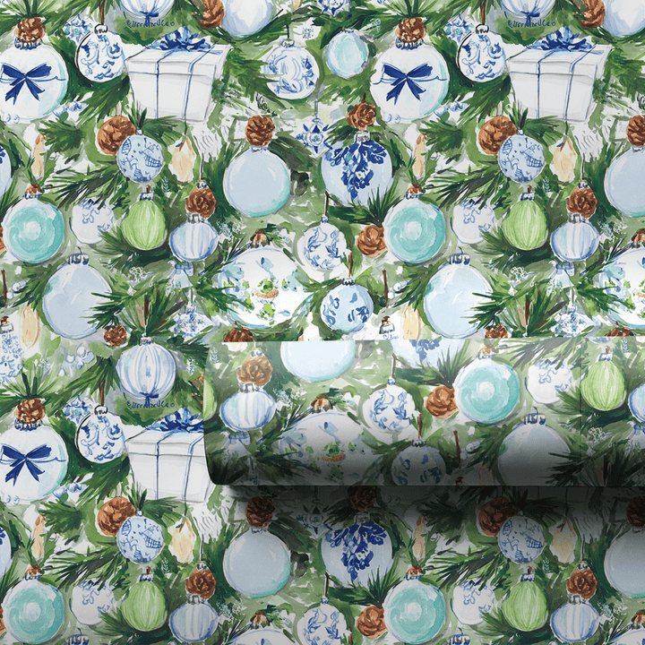 Chinoiserie Ornaments - Wrapping Paper - Aspen & Arlo