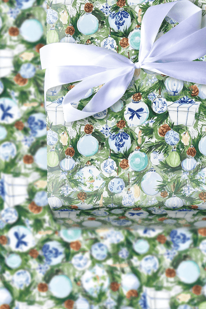 Chinoiserie Ornaments - Wrapping Paper - Aspen & Arlo