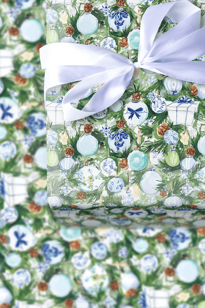 Chinoiserie Ornaments - Wrapping Paper - Aspen & Arlo