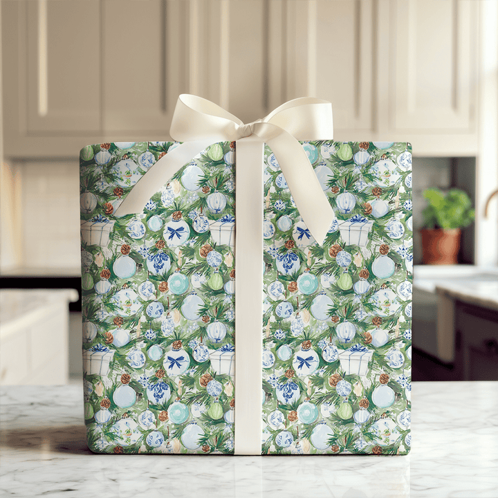 Chinoiserie Ornaments - Wrapping Paper - Aspen & Arlo
