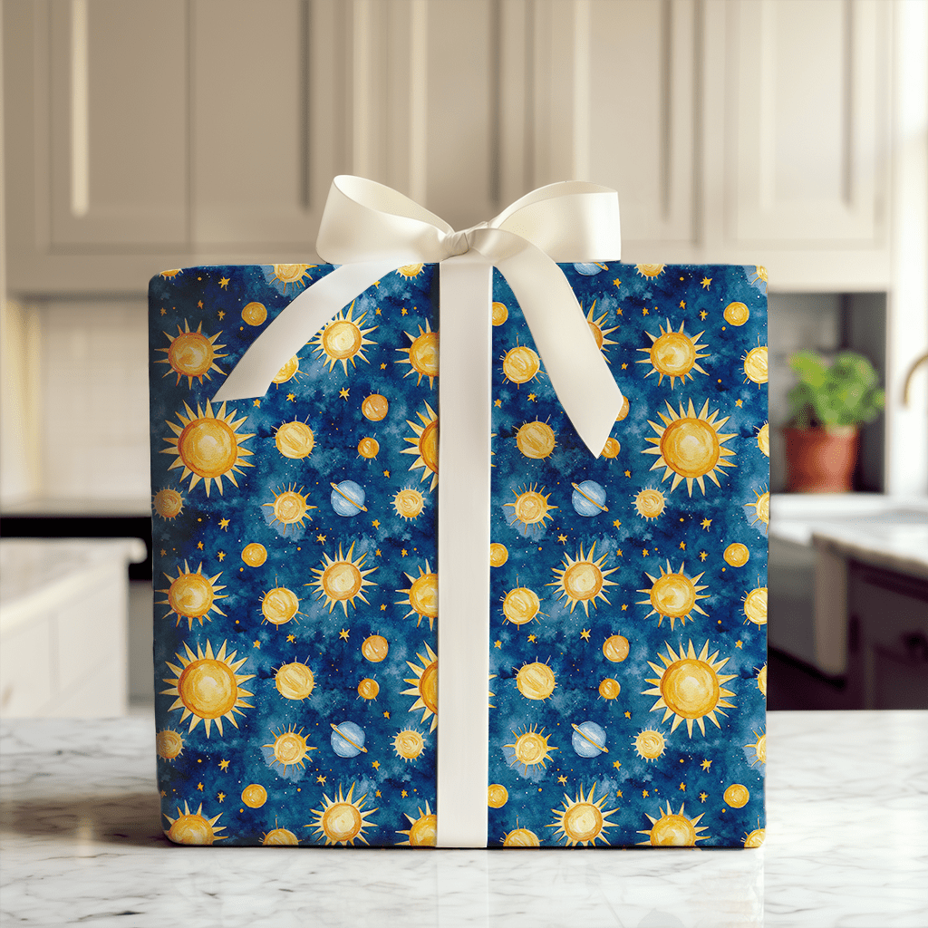 Whirling Stars - Wrapping Paper - Aspen & Arlo