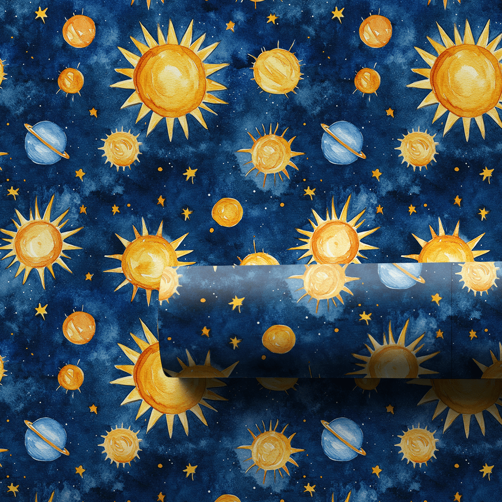 Whirling Stars - Wrapping Paper - Aspen & Arlo